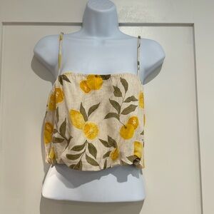 Z Supply lemon crop top